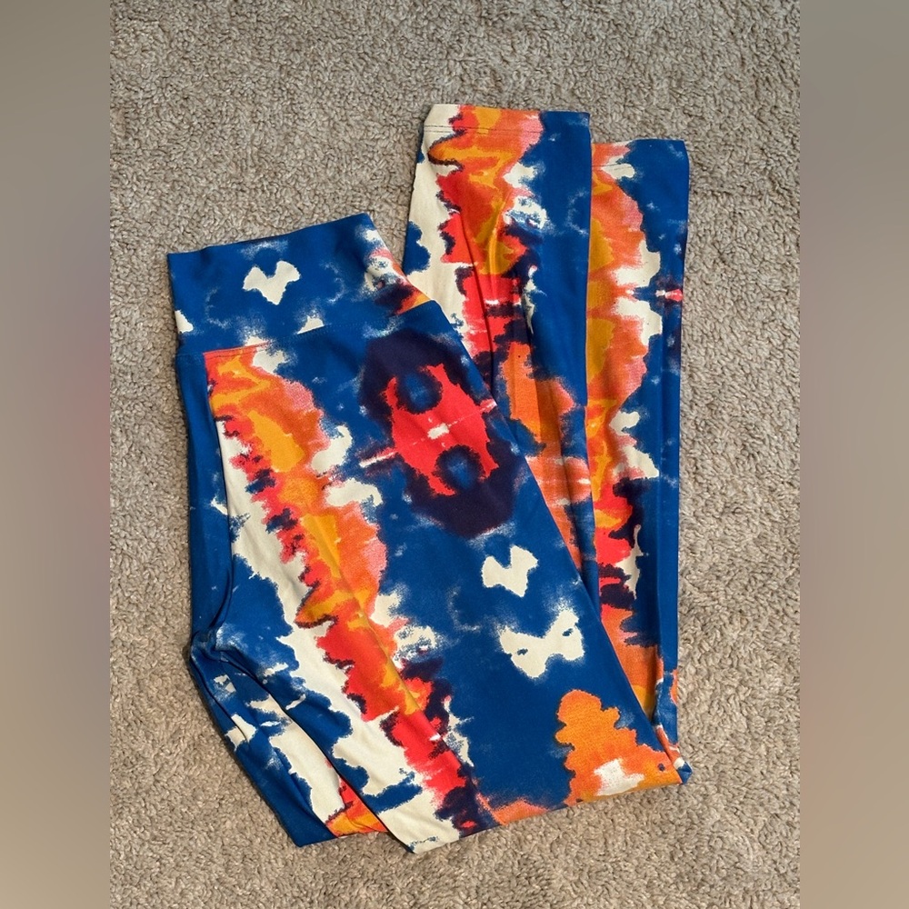 Liquido Multicolor Abstract Leggings